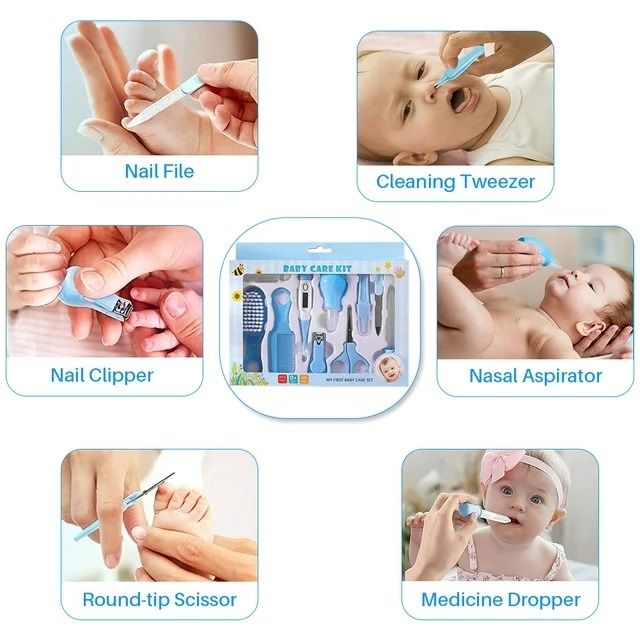 Baby Grooming Kit – 10-in-1 Portable Manicure & Care Set for Newborns