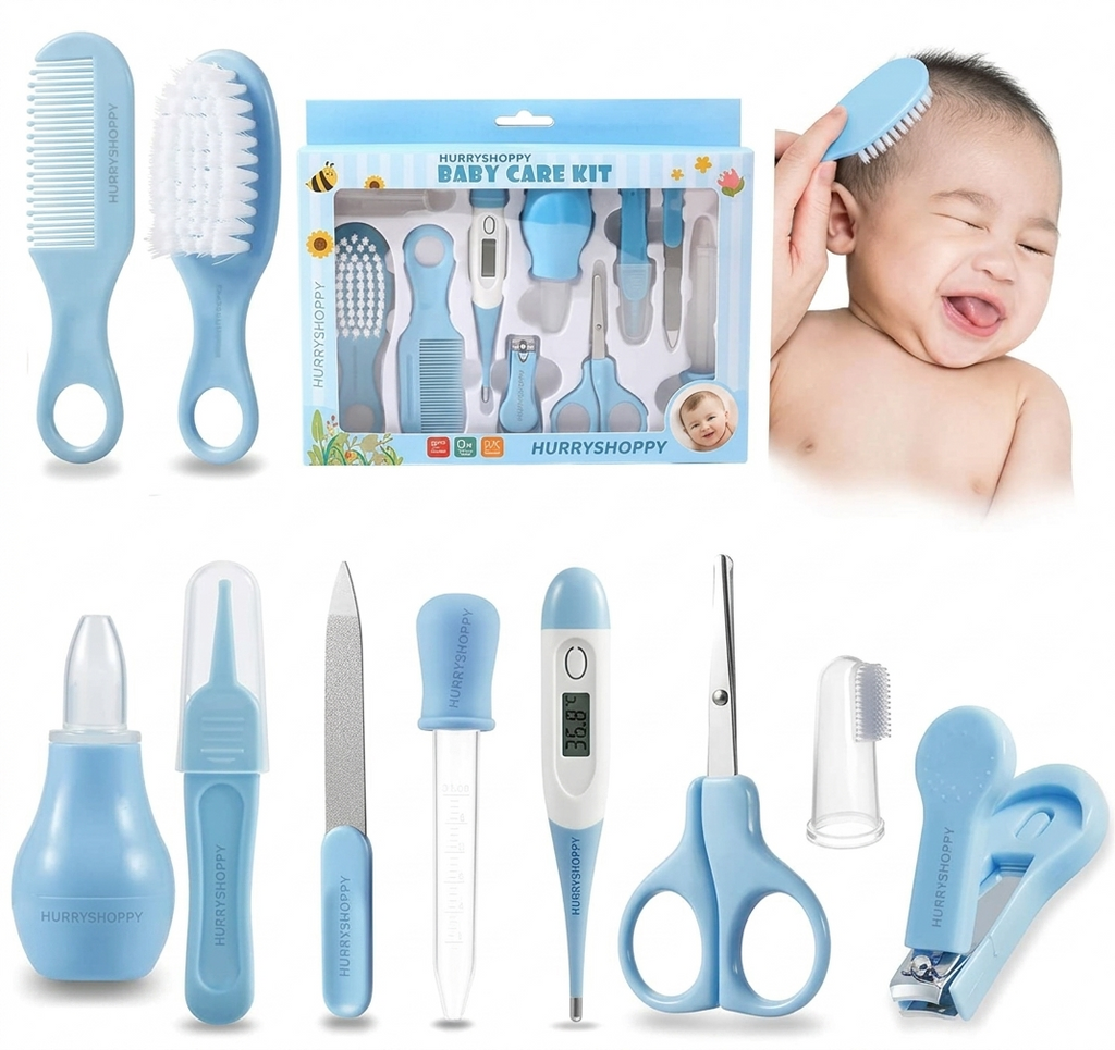 Baby Grooming Kit – 10-in-1 Portable Manicure & Care Set for Newborns
