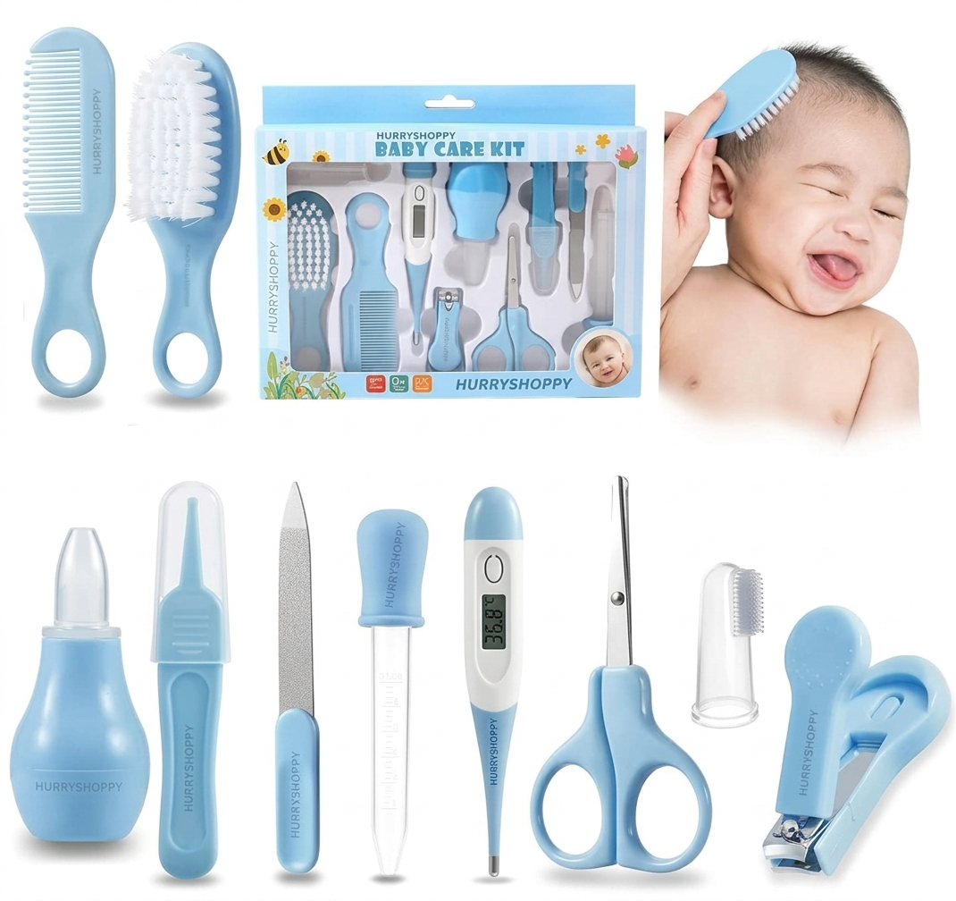 Baby Grooming Kit – 10-in-1 Portable Manicure & Care Set for Newborns