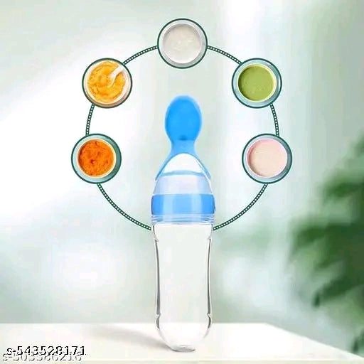 Urban baby feeding bottle and food feeder, toothbrush, and cotton bibs, tip spoon, bottle brush combo pack of 6