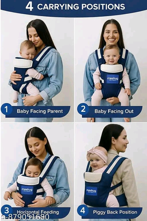 6-in-1 Ergonomic Baby Carrier with Hip Seat