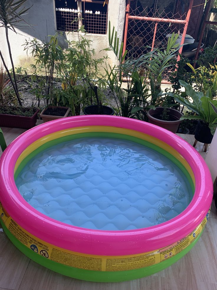 Triple-Tier Inflatable Rainbow Pool – Summer Fun for Kids 🌈💦