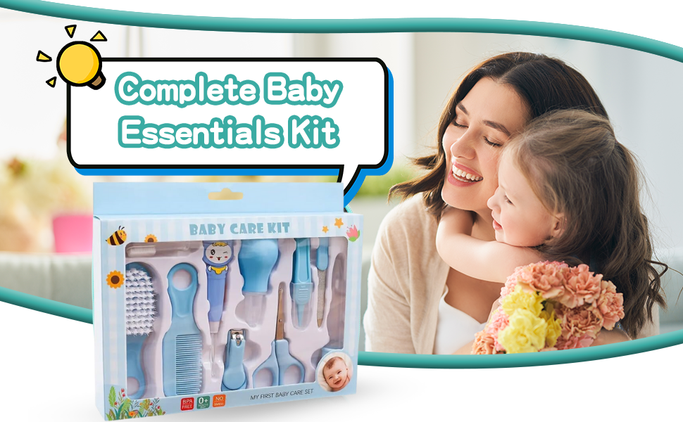 Baby Grooming Kit – 10-in-1 Portable Manicure & Care Set for Newborns